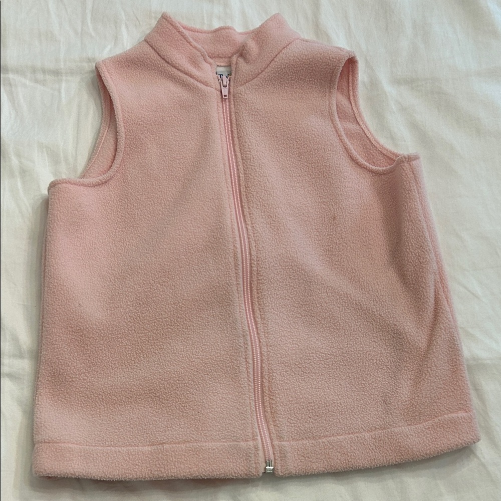 Bailey Boys Pink Sleeveless Fleece Vest - Size 7